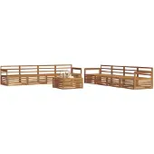 vidaXL Ensemble de canapés d'extérieur 9 pièces en bois massif d'acacia naturel