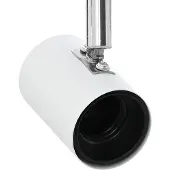 vidaXL Spot encastré avec spots Blanc 73 x 6,5 x 11,5 cm Métal