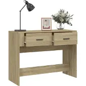 vidaXL Table console Chêne sonoma 100x39x75 cm Bois d'ingénierie