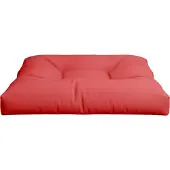 vidaXL Coussin de palette rouge 80x80x12 cm tissu