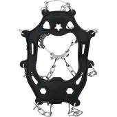 vidaXL Griffes de glace pour chaussures Noir L