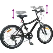 vidaXL Vélo pour enfants 20 pouces 6-Speed pour 6-11 ans noir