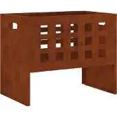 vidaXL Foyer Marron 50 x 30 x 40 cm Acier