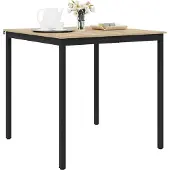 vidaXL Table d'appoint en bois composite, forme carrée