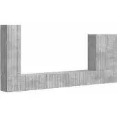 vidaXL 6 pcs Gris béton
