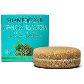 Bahadra Barre de shampoing naturelle au thé vert du Japon - lot de 3 pièces - 60g