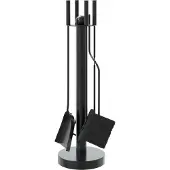 vidaXL Ensemble d'ustensiles de cheminée 5 pièces 18 x 56 cm Acier