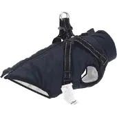 vidaXL Manteau pour chien bleu marine L24 Polaire et polyester