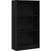 vidaXL Bibliothèque En Chêne Noir 60 X 24 X 109 Cm Bois D'ingénierie