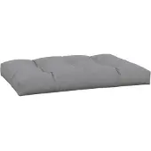 vidaXL Coussin de palette gris 120x80x12 cm tissu