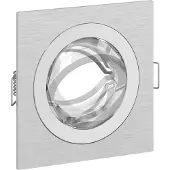 vidaXL , lot de 24 spots, argent, 9 x 9 x 2 cm, aluminium