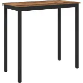 vidaXL Table haute en aggloméré, rectangulaire