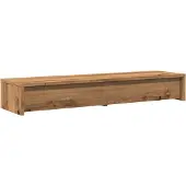 vidaXL Support d'écran avec tiroirs Chêne Artisan 100x27x15 cm