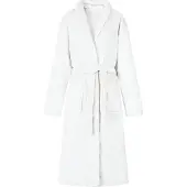 vidaXL Robe de bain sans capuche Blanc xl Flanelle