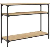 Super Merchant Table console chêne sonoma 100x29x75 cm bois d'ingénierie