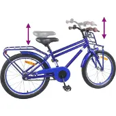 vidaXL Vélo enfant 20 pouces pour 6-11 ans bleu foncé