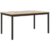 vidaXL Table de salle à manger Nature 140 x 80 x 75 cm Pin massif