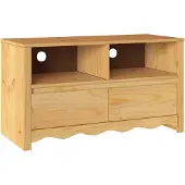 vidaXL Meuble TV Drammen en chêne, 99 x 43 x 55 cm, en pin massif