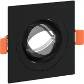 vidaXL , lot de 12 spots, noir, 9 x 9 x 2 cm, aluminium
