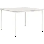 vidaXL Table de salle à manger blanche 110 x 110 x 75 cm Pin massif