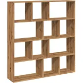 vidaXL Bibliothèque chêne artisanal 132x29x141,5 cm bois d'ingénierie