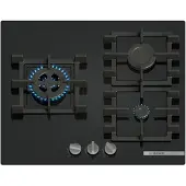 Bosch Plaque de Cuisson à Gaz Série 4 3 Zones 7300W Noir - PNC6B6K40