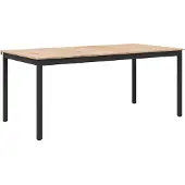 vidaXL Table de salle à manger Nature 180 x 90 x 75 cm Pin massif