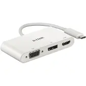 D-Link DUB-V310 station d'accueil Avec fil USB 3.2 Gen 1 (3.1 Gen 1) Type-C Blanc