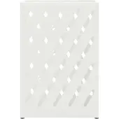 vidaXL Porte-parapluie avec stockage Blanc 28 x 12 x 41 cm Métal