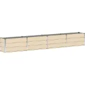 vidaXL Jardinière Ivoire 320 X 40 X 45 Cm Acier
