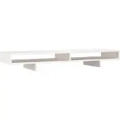 vidaXL Support d'écran blanc 100x27x14 cm pin massif