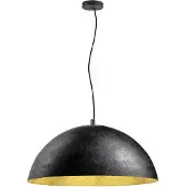 SLV FORCHINI 70, Lampe à suspension, E27, longueur de suspension 150cm, 1x max. 40W, noir mat / or mat 1008538