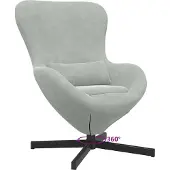 vidaXL Fauteuil œuf Gris clair 63 x 73 x 90 cm Velours