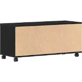 vidaXL Meuble TV noir 90 x 35 x 40,5 cm en aggloméré