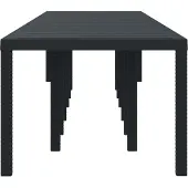 vidaXL Table de jardin anthracite 400 x 100 x 73 cm Poly-Rattan