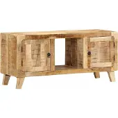 vidaXL Armoire TV 105x46x32 cm Bois massif rugueux Mango
