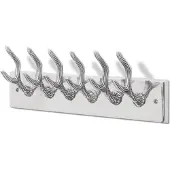 vidaXL Crochets à vêtements de garde-robe 4 pcs Argenté Aluminium
