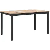 vidaXL Table de salle à manger Nature 150 x 90 x 75 cm Pin massif