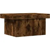 vidaXL Table basse chêne fumé 100x55x40 cm bois d'ingénierie