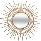 Atmosphera Miroir en rotin Rebecca - diamètre 76 cm