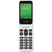 Doro Leva E22, téléphone à clapet avec grandes touches, 4G, noir et blanc