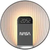 Nasa Enceinte bluetooth, réveil, lumière et chargeur smartphone à induction