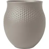 Villeroy & Boch Manufacture Collier taupe Vase Perle grand