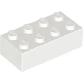 LEGO 100x brique 2x4, blanc