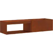 vidaXL Foyer Marron 160 x 45 x 35 cm Acier