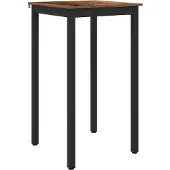 vidaXL Table d'appoint en bois composite, forme carrée