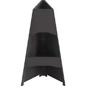 vidaXL Foyer Noir 50 x 50 x 95 cm Acier