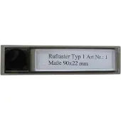 Bticino Bouton d'appel type 1, poste de porte série 900, 90 x 22 mm, système multifilaire, 1 pièce.