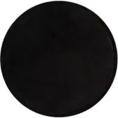 Tapis.fr Tapis pour enfant lavable Atami noir 120 cm rond