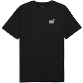 Puma Hommes, T-shirt de sport, GRAPHIC Sports Tee (M), Noir, M